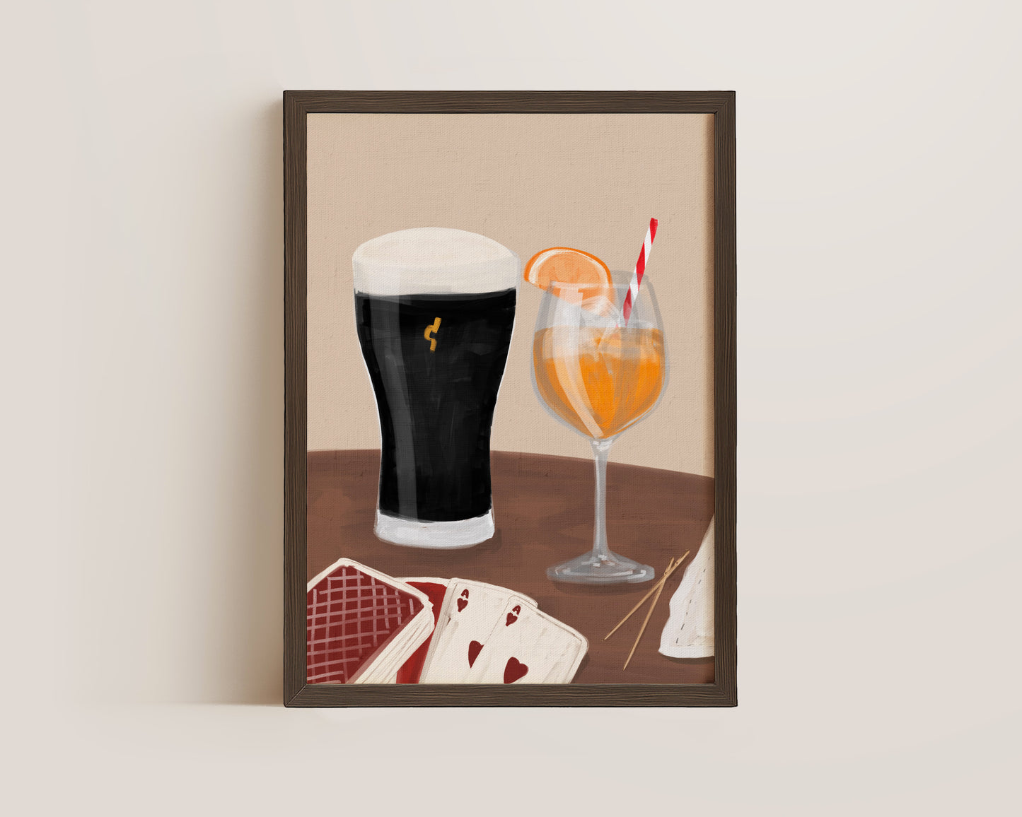 Black Stout & Orange Spritz Date Night Print