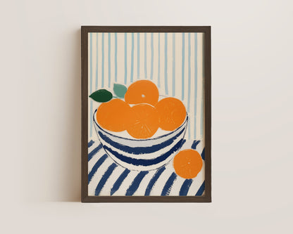 Bowl Of Oranges Print