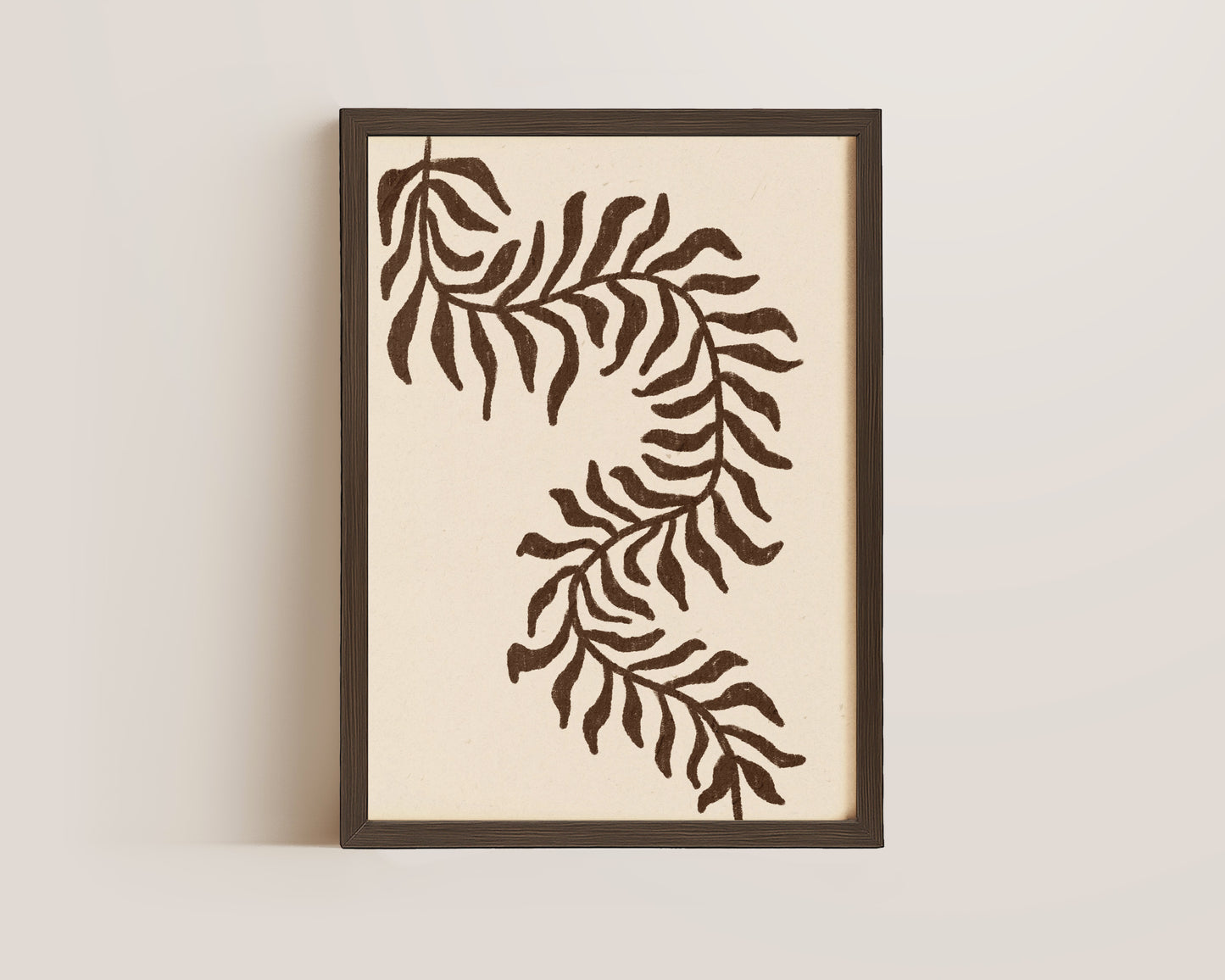 Brown Vines Oil Pastel