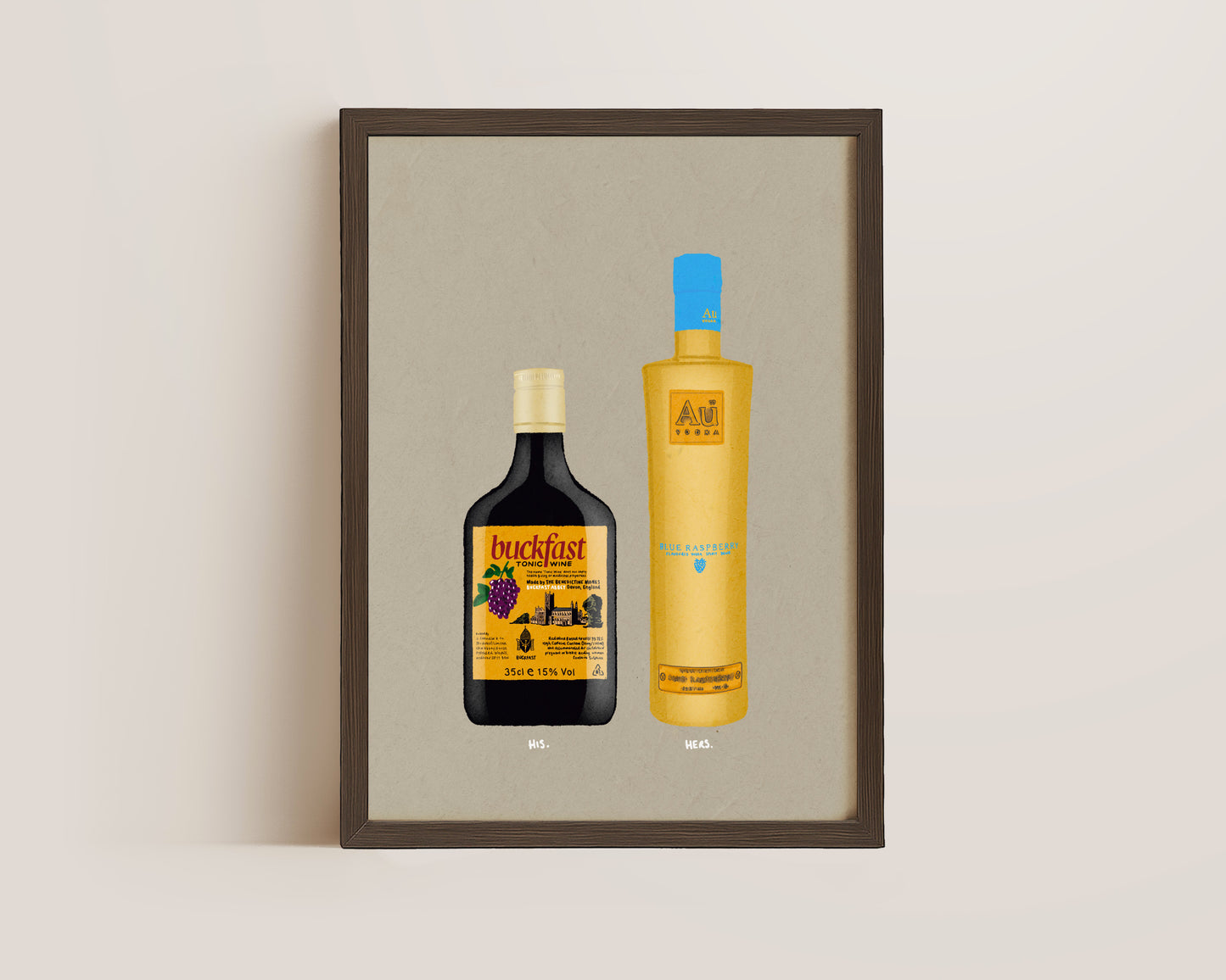 Buckfast & AU Blue Raspberry Print