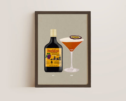 Buckfast & Pornstar Martini Print