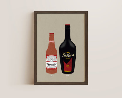 Budweiser & Tia Maria Print