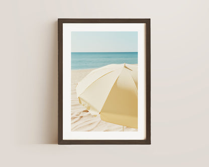 Butter Yellow Parasol Print