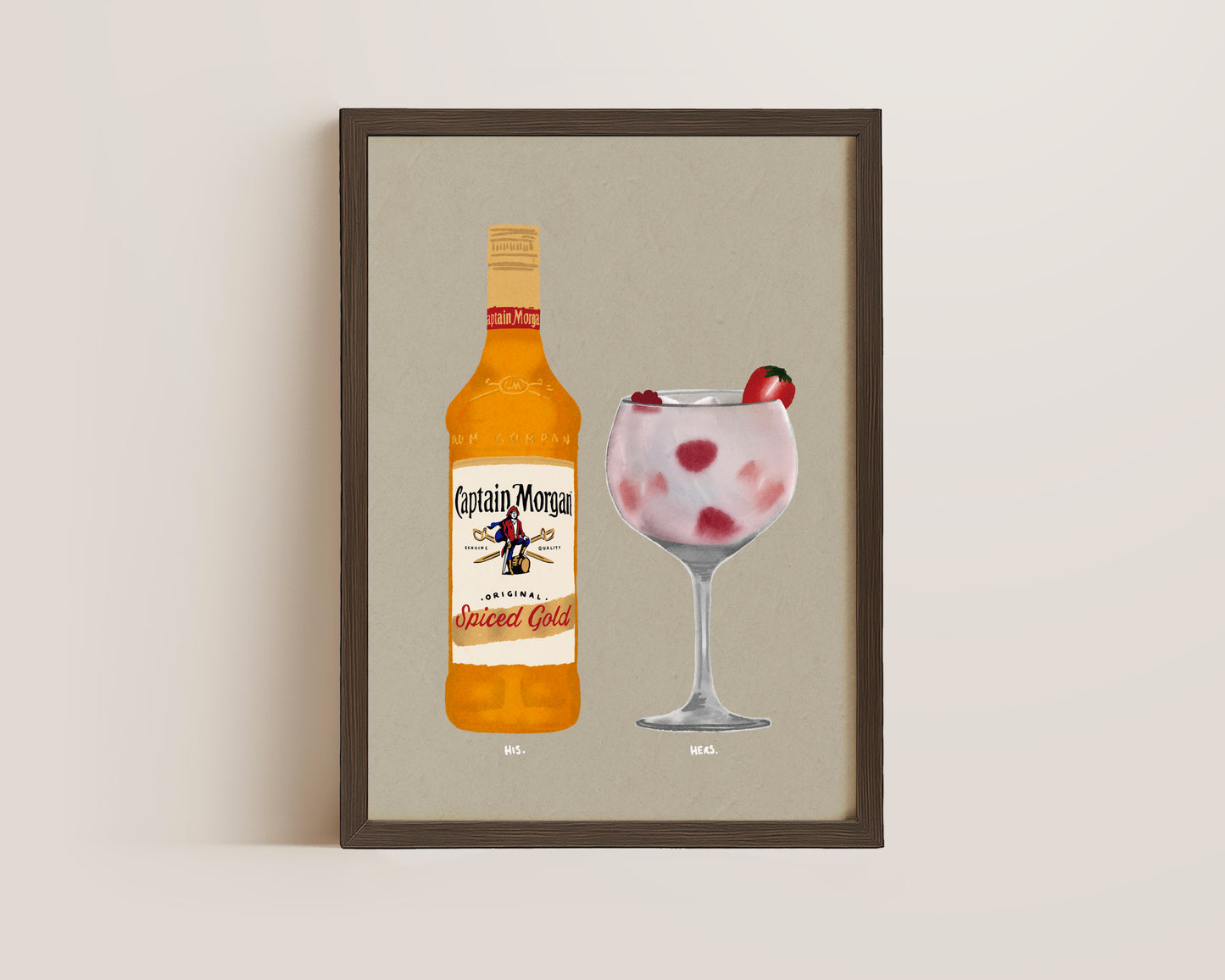 Spiced Rum & Pink Gin Print