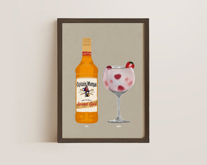 Spiced Rum & Pink Gin Print