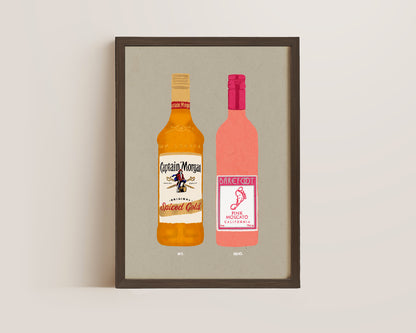 Spiced Rum & Pink Moscato Print