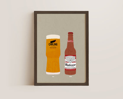 Carling & Budweiser Print