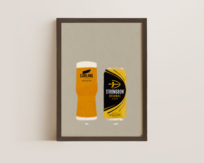 Carling & Strongbow Print