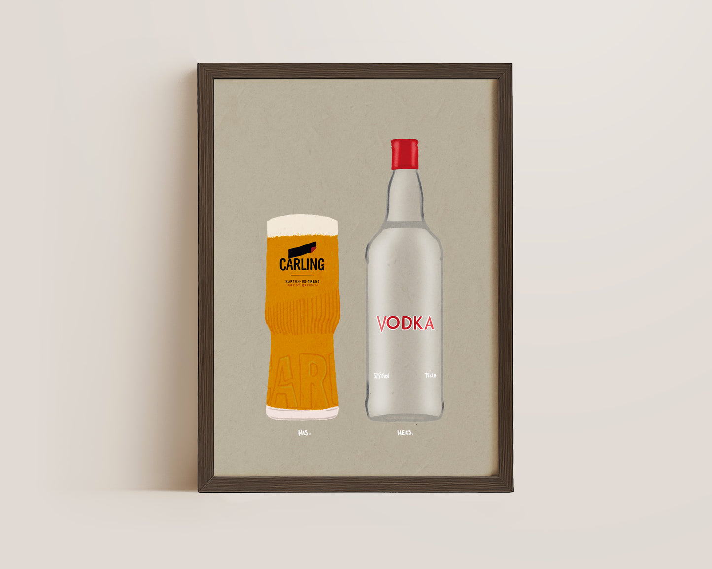 Carling & Vodka Print