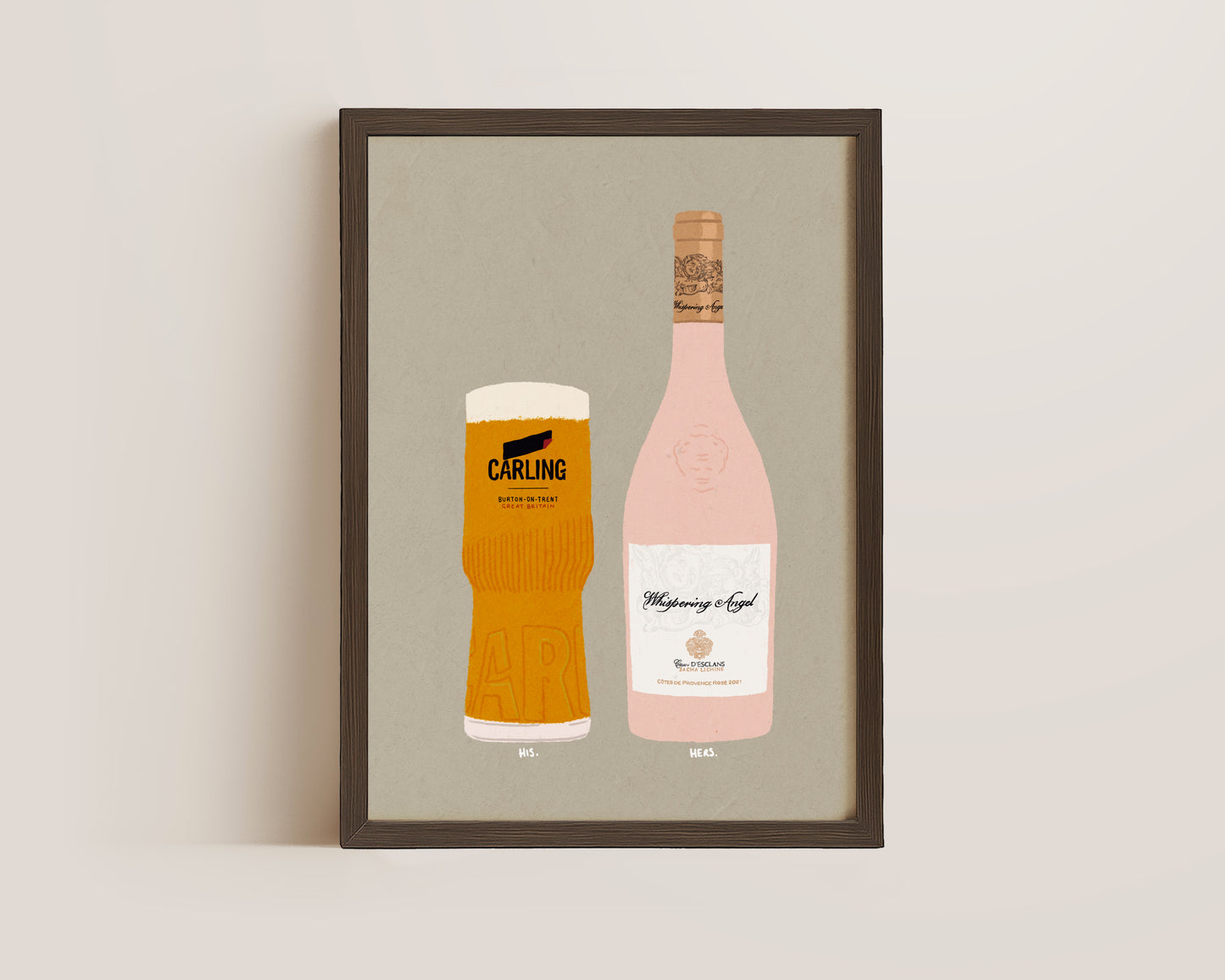 Carling & Whispering Angel Print