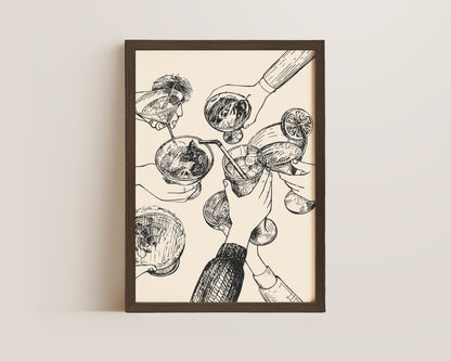 Cheers Wall Art Print