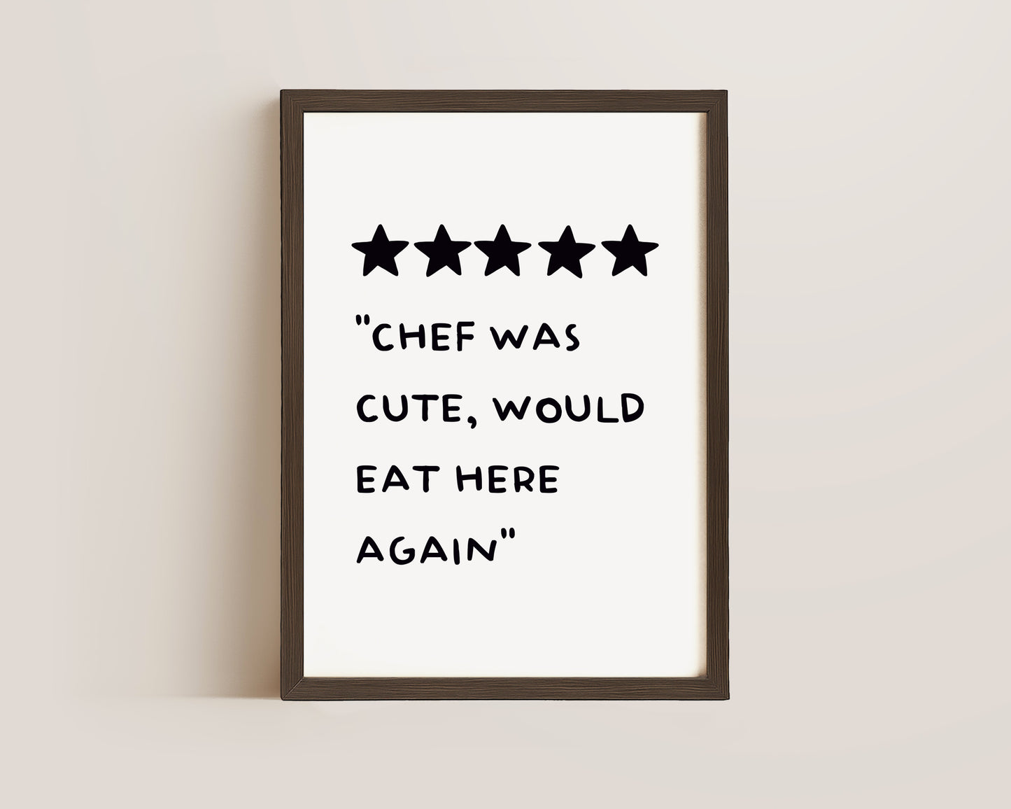 Chef Was Cute Print