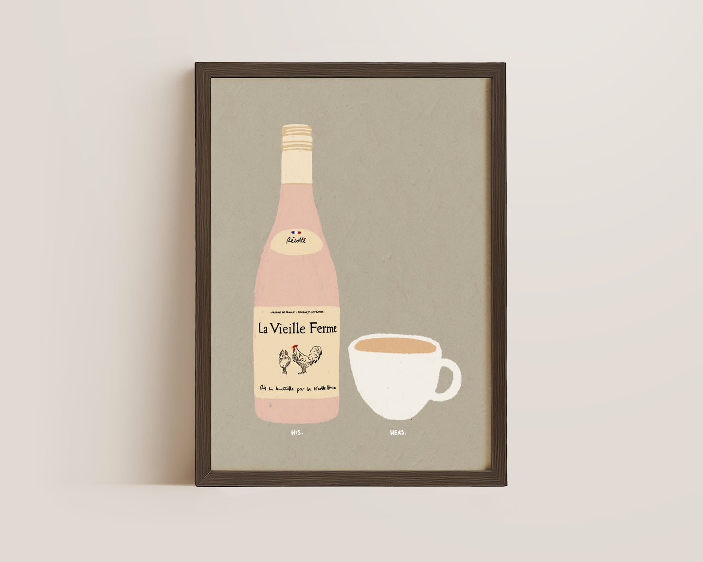 Chicken Wine & Cup of Tea Print