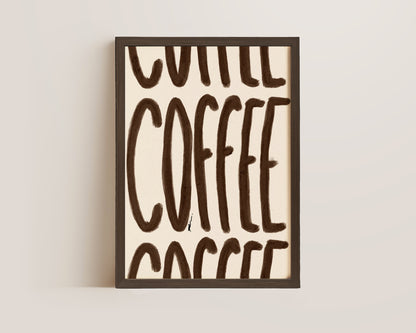 Brown Coffee Print