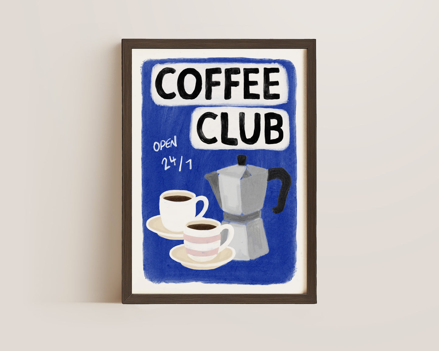 Coffee Club 24/7 Blue Print