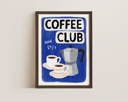 Coffee Club 24/7 Blue Print