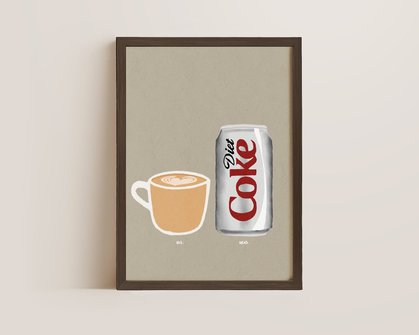 Coffee & Diet Coke Print