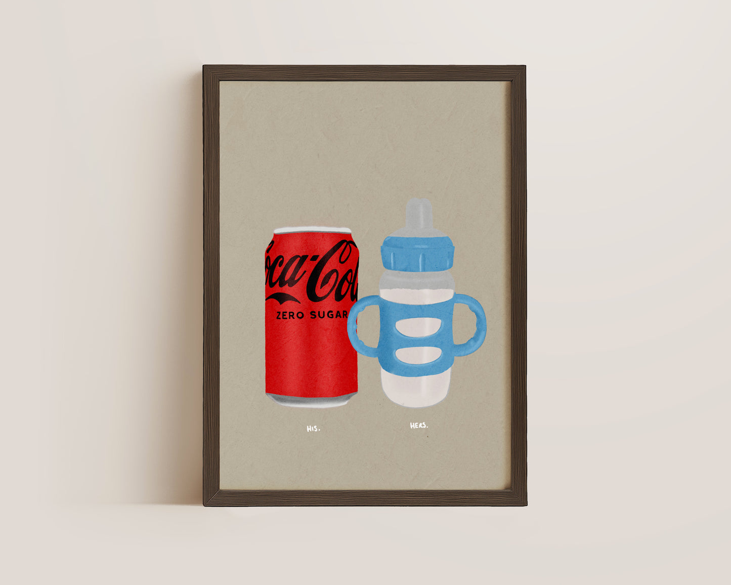 Coke Zero & Babies Bottle Print