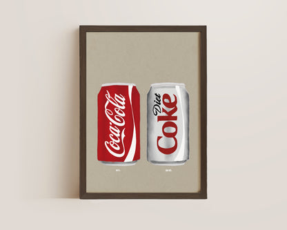 Coke & Diet Coke Print
