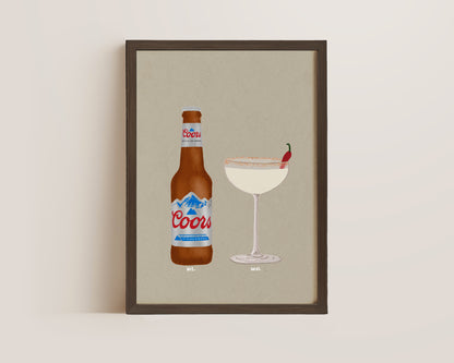 Coors Light & Spicy Marg Print