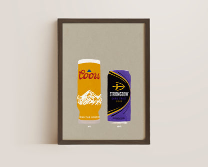 Coors & Strongbow Dark Fruits Print