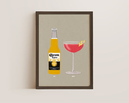 Corona & Cosmopolitan Print
