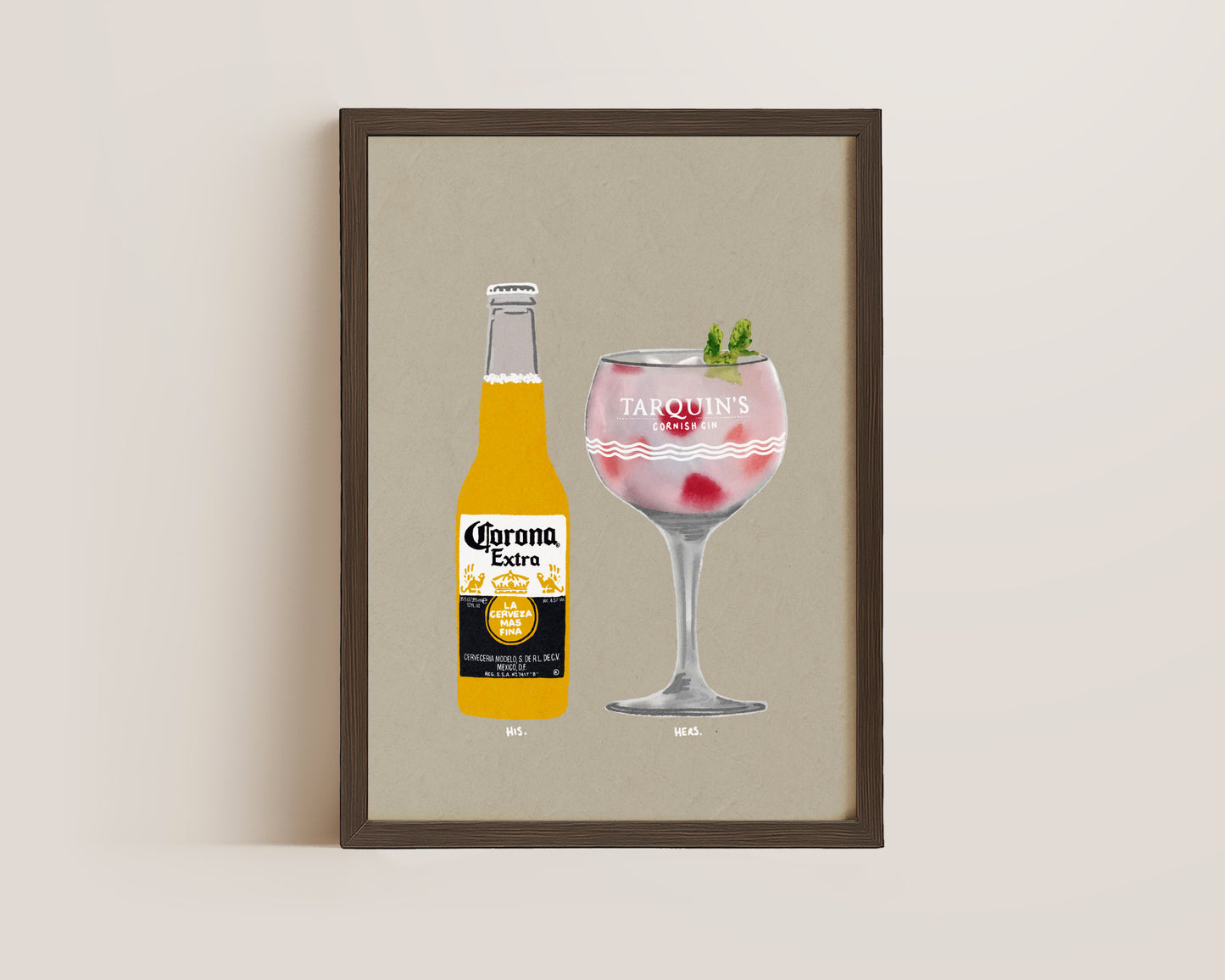 Corona & Tarquin's Gin Print