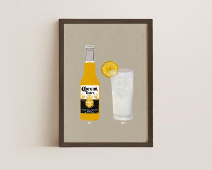 Corona & Vodka Lemonade Print