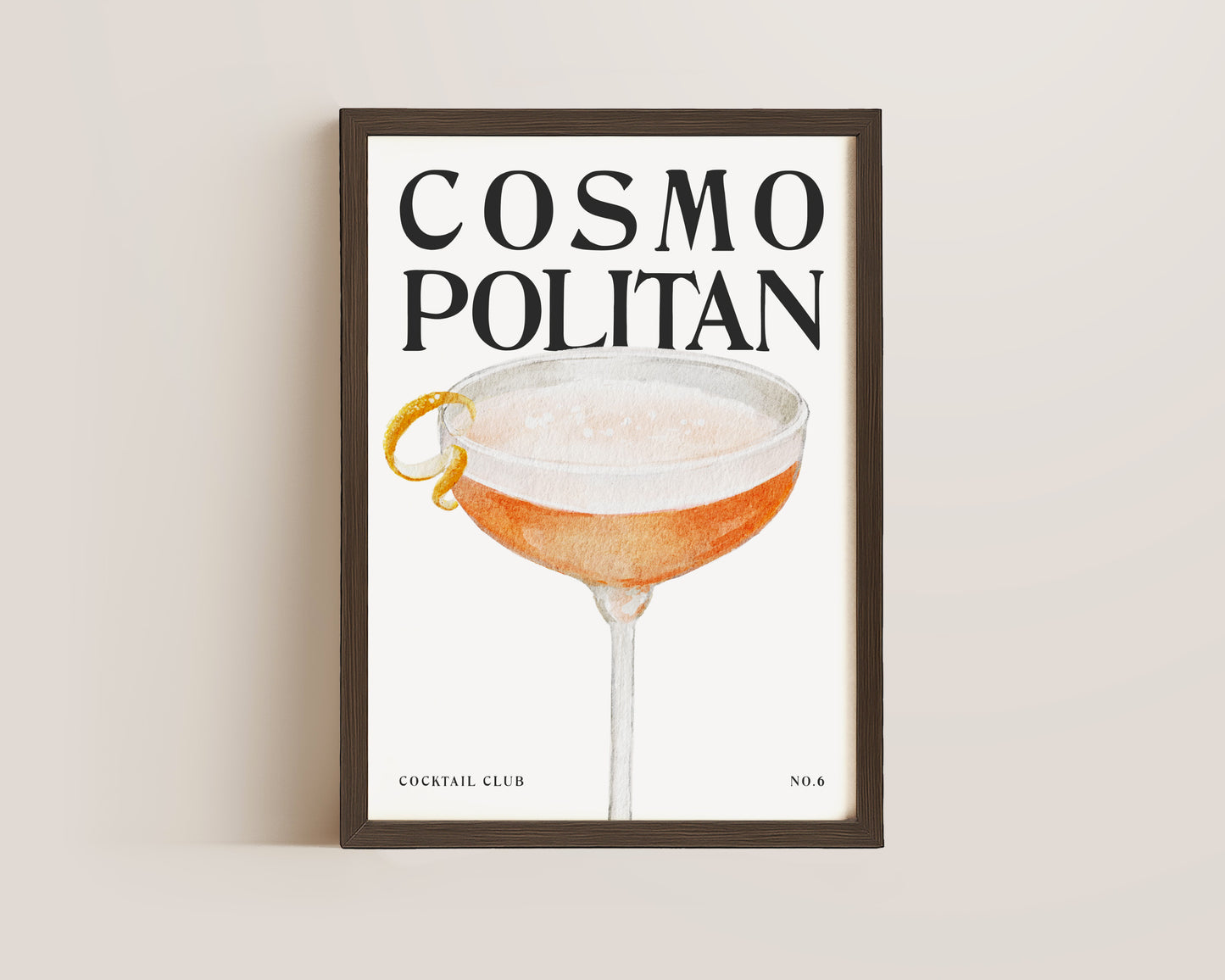Cosmopolitan Cocktail Print