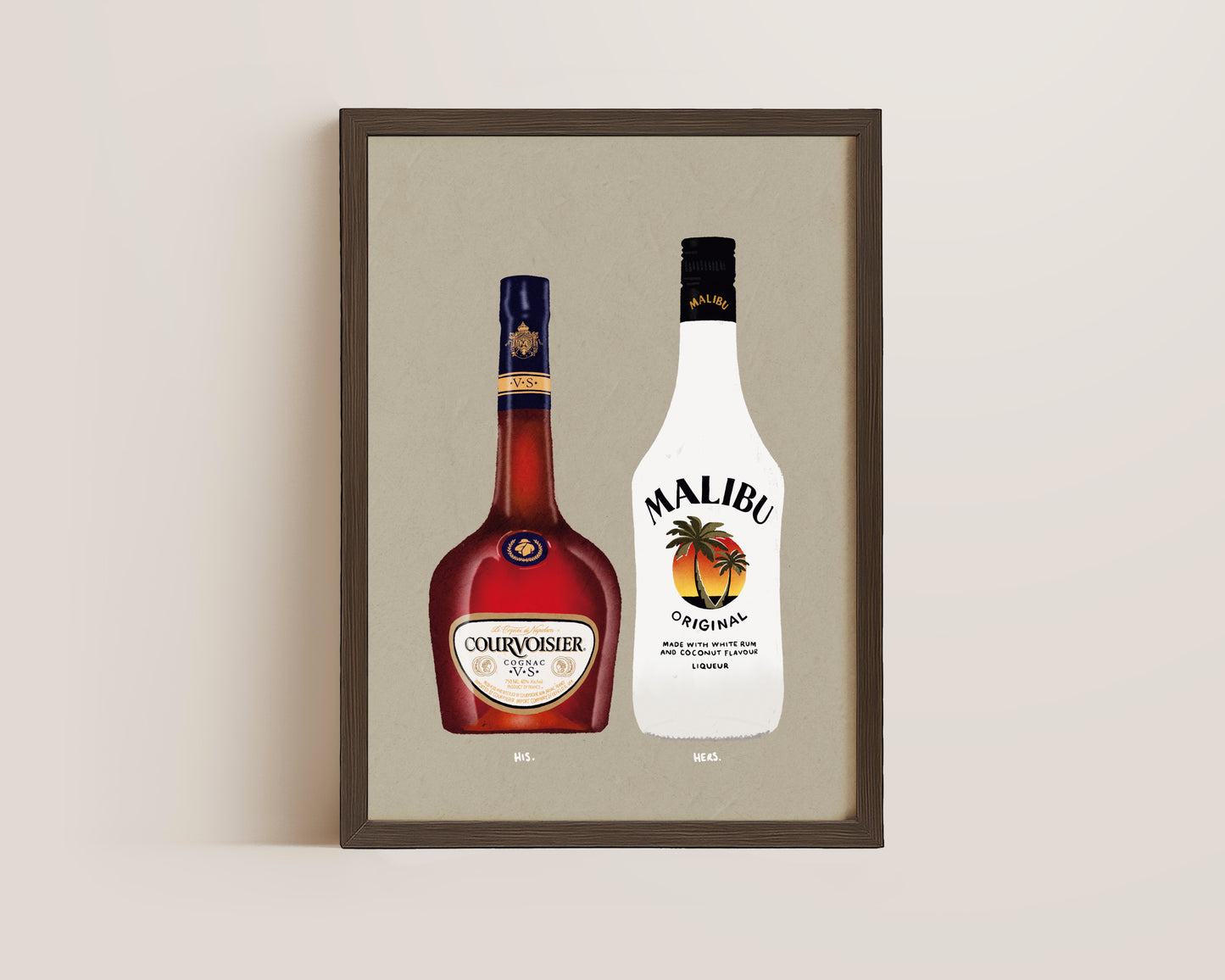 Courvoisier & Malibu Print