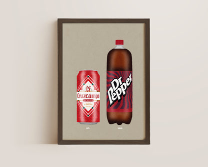 Cruzcampo & Dr Pepper Print