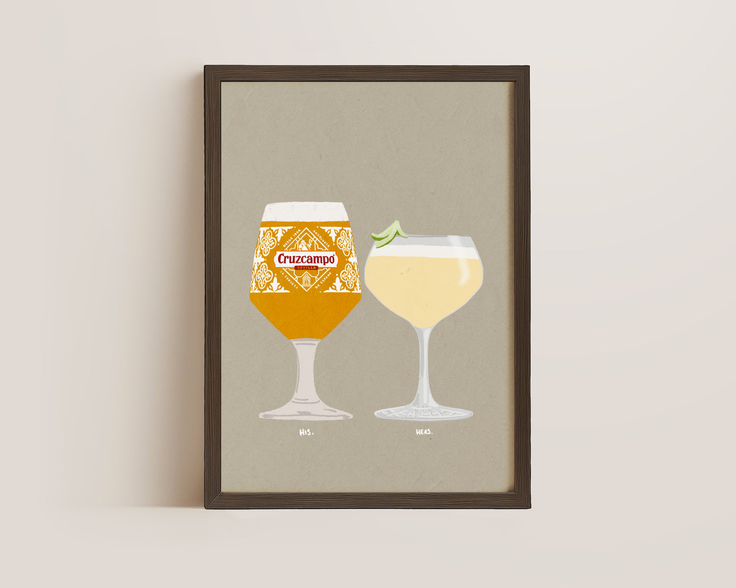 Cruzcampo & Coconut Pineapple Daiquiri Print