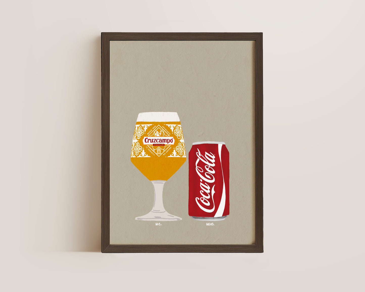 Cruzcampo & Coke Print