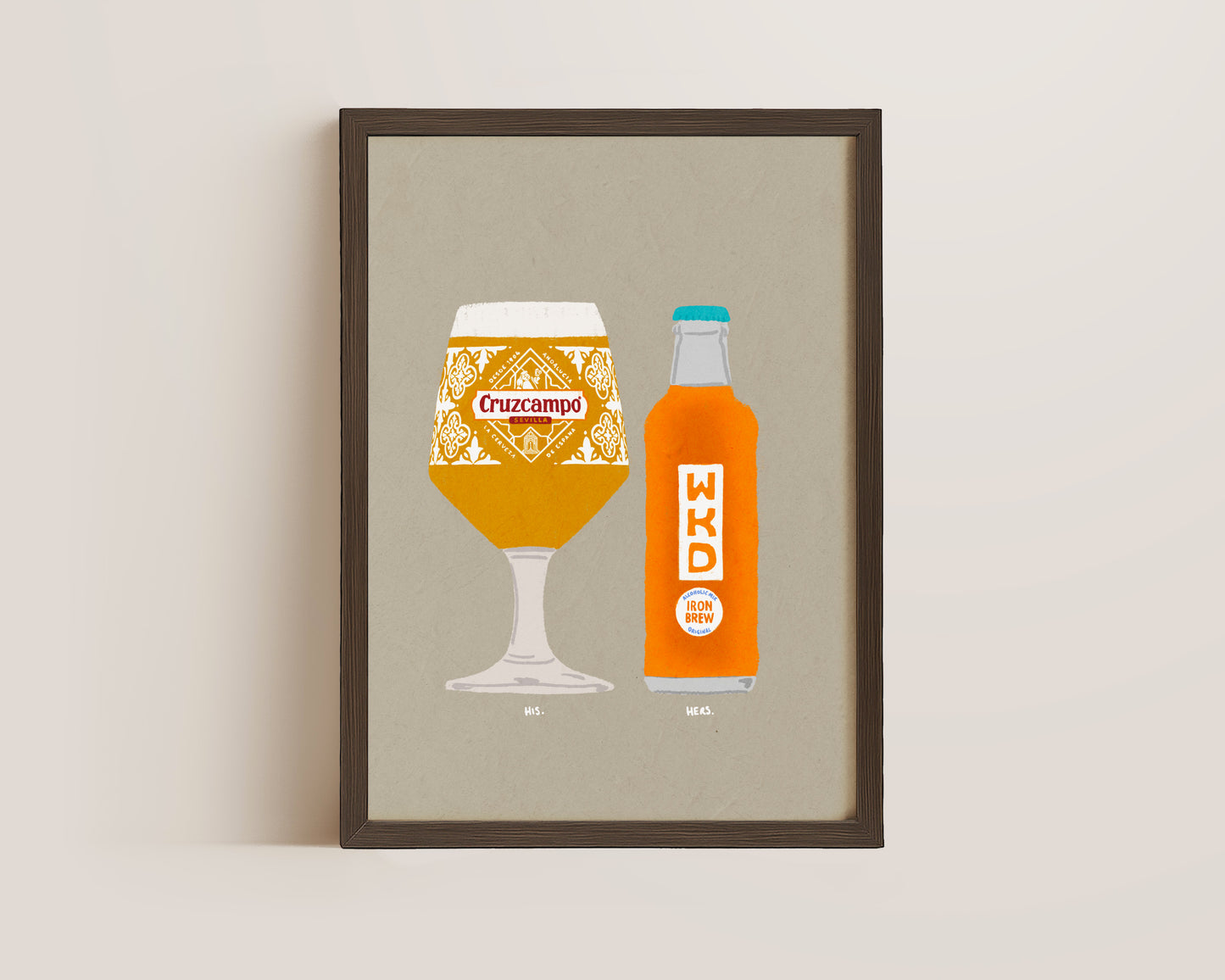 Cruzcampo & Irn Bru WKD Print