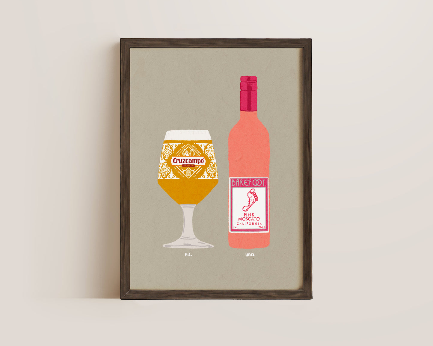 Cruzcampo & Pink Moscato Print