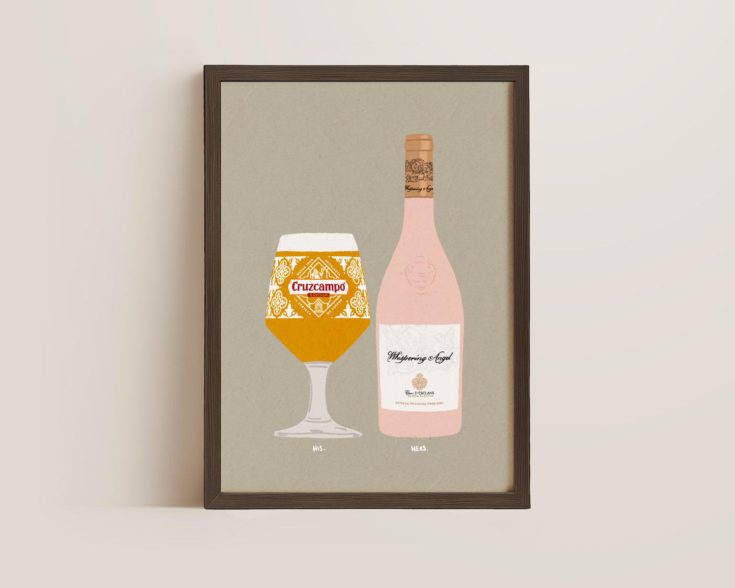 Cruzcampo & Whispering Angel Print