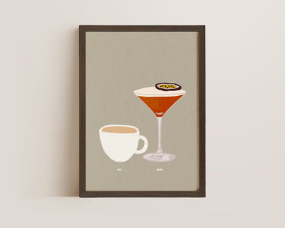 Cup of Tea & Pornstar Martini Print