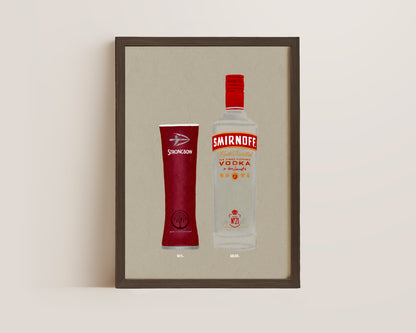 Dark Fruits Pint & Smirnoff Vodka Print