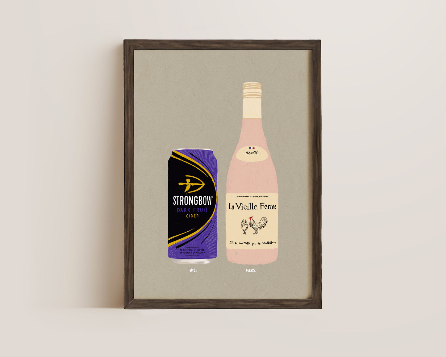 Strongbow Dark Fruits & Chicken Wine Print