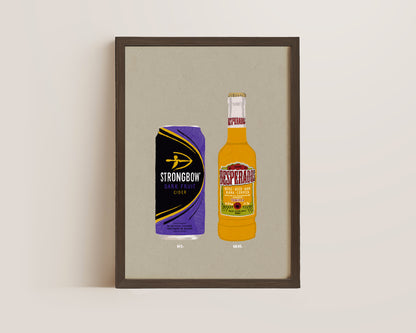 Strongbow Dark Fruits & Desperados Print