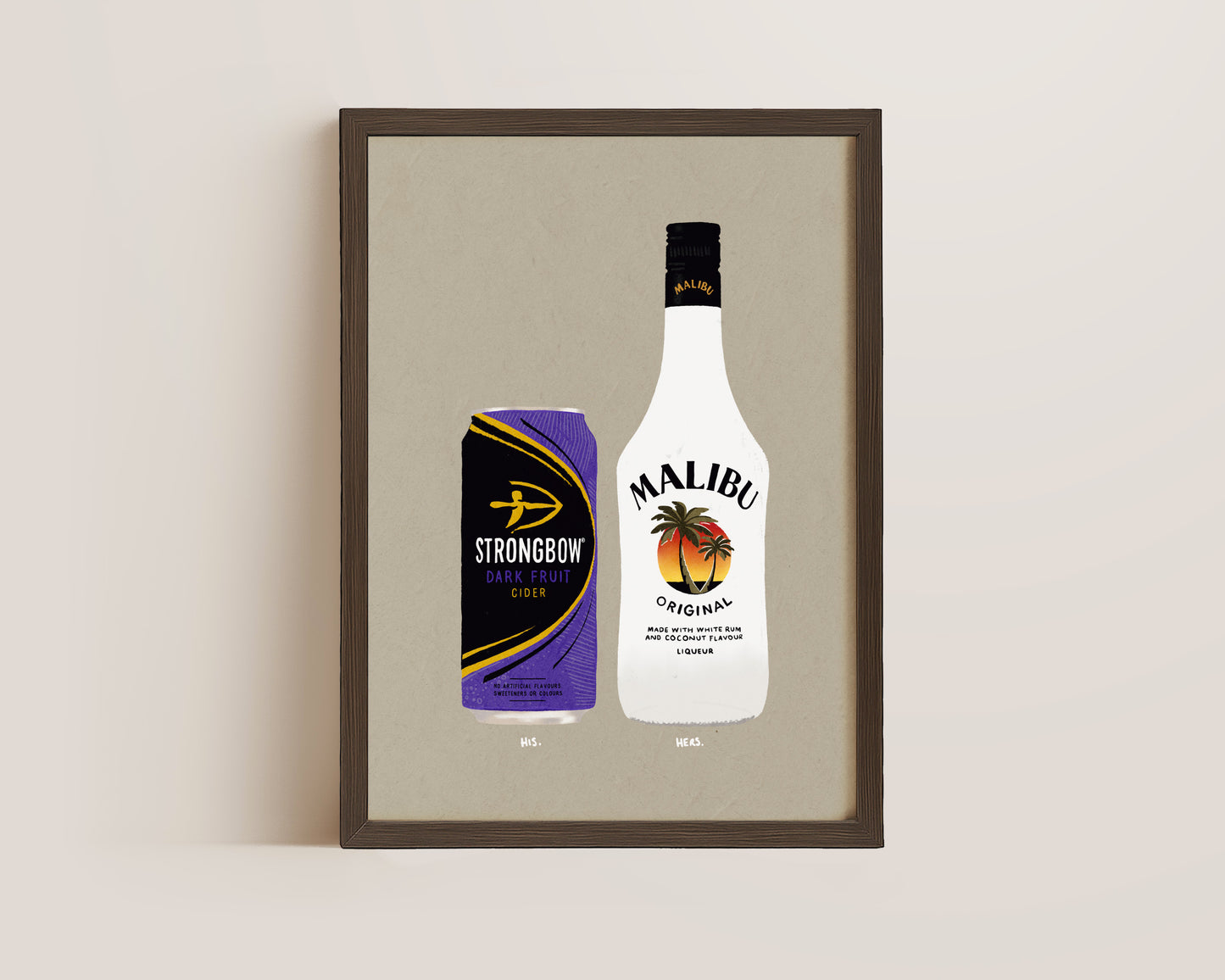 Strongbow Dark Fruits & Malibu Print
