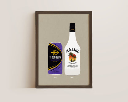 Strongbow Dark Fruits & Malibu Print