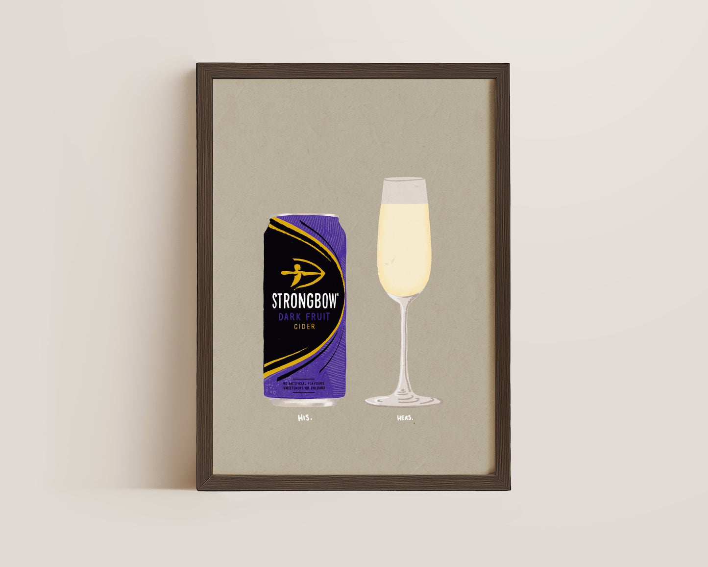 Strongbow Dark Fruits & Prosecco Glass Print