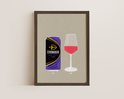 Strongbow Dark Fruits & Rose Print