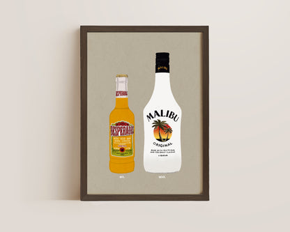 Desperados & Malibu Print