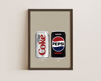 Diet Coke & Pepsi Max Print