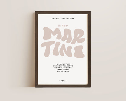 Dirty Martini Recipe Print