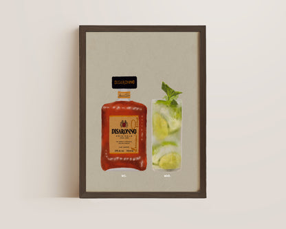 Disaronno & Mojito Print