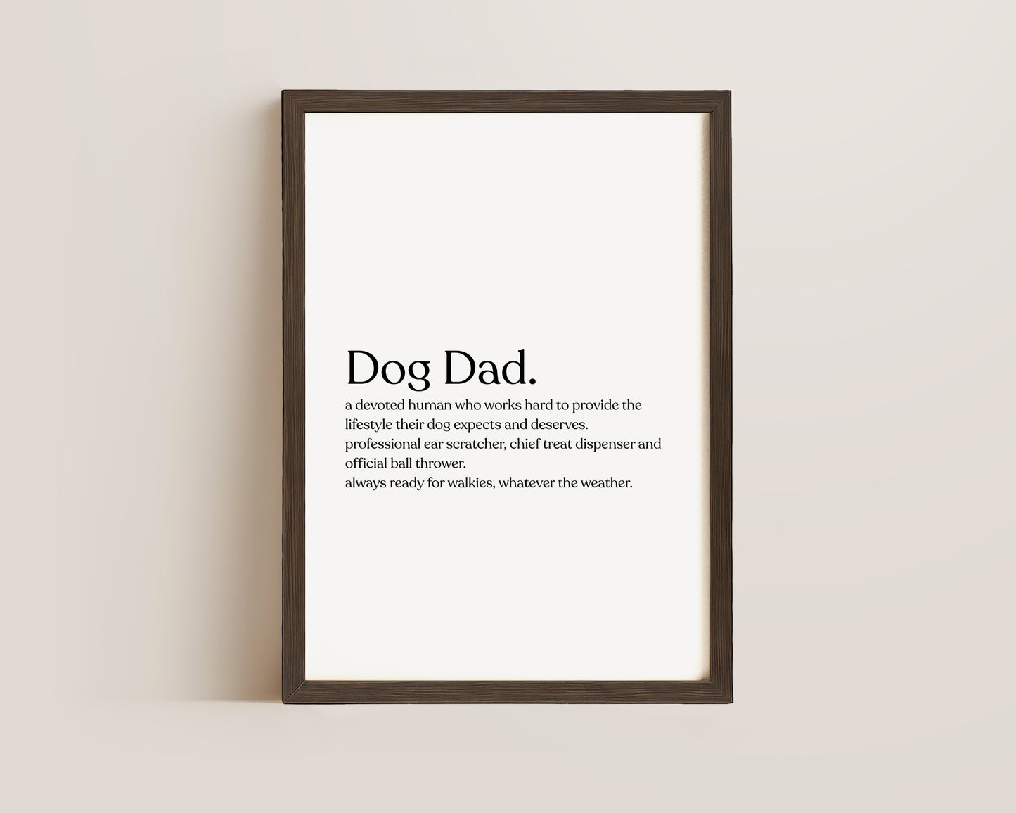 Dog Dad Definition Print