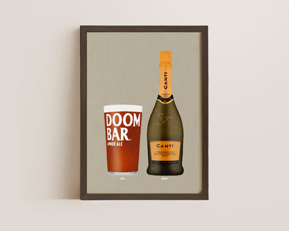 Doom Bar & Canti Prosecco Print